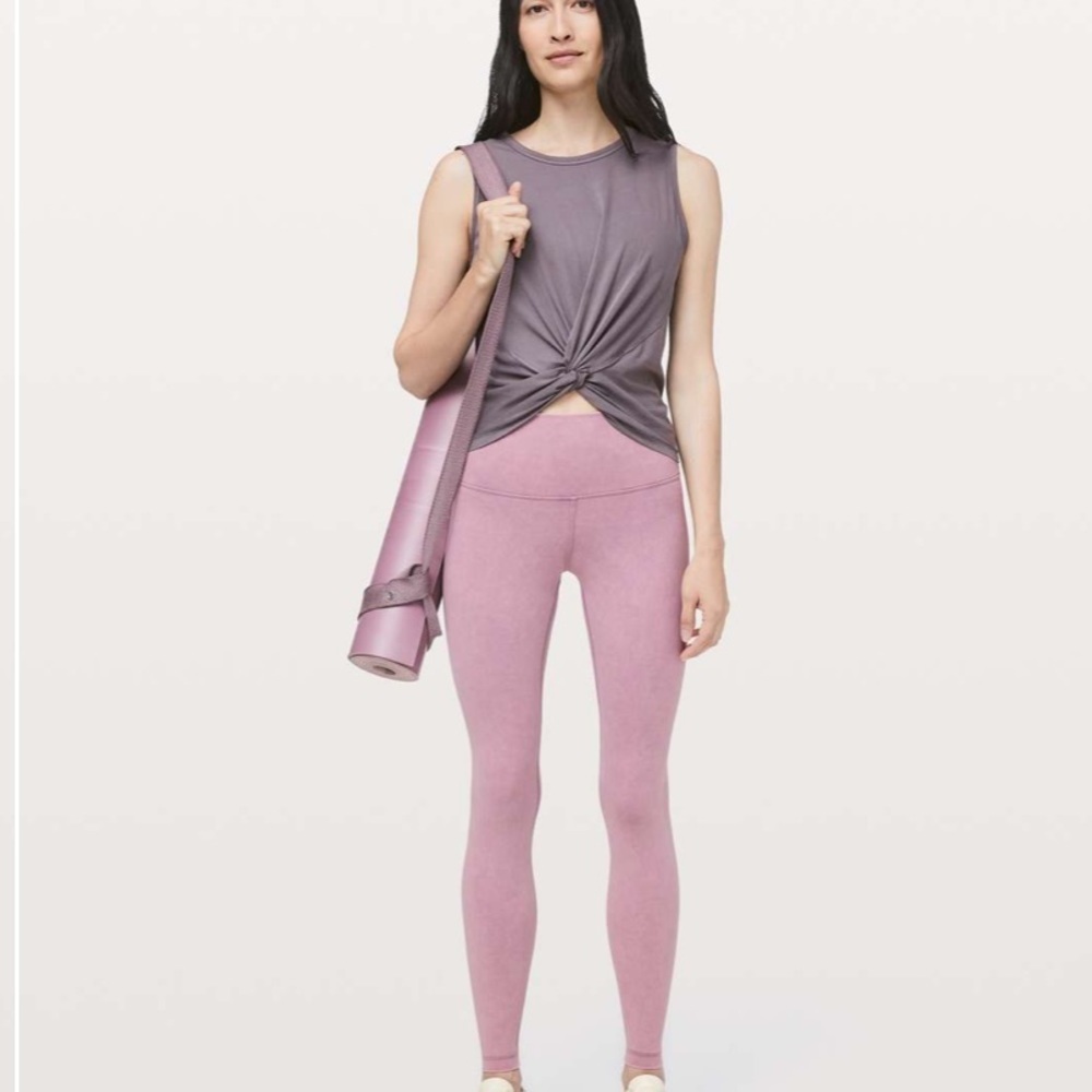 Lululemon Wunder Under High-Rise Tight *Snow Washed 28” Leggings Pink Size 8